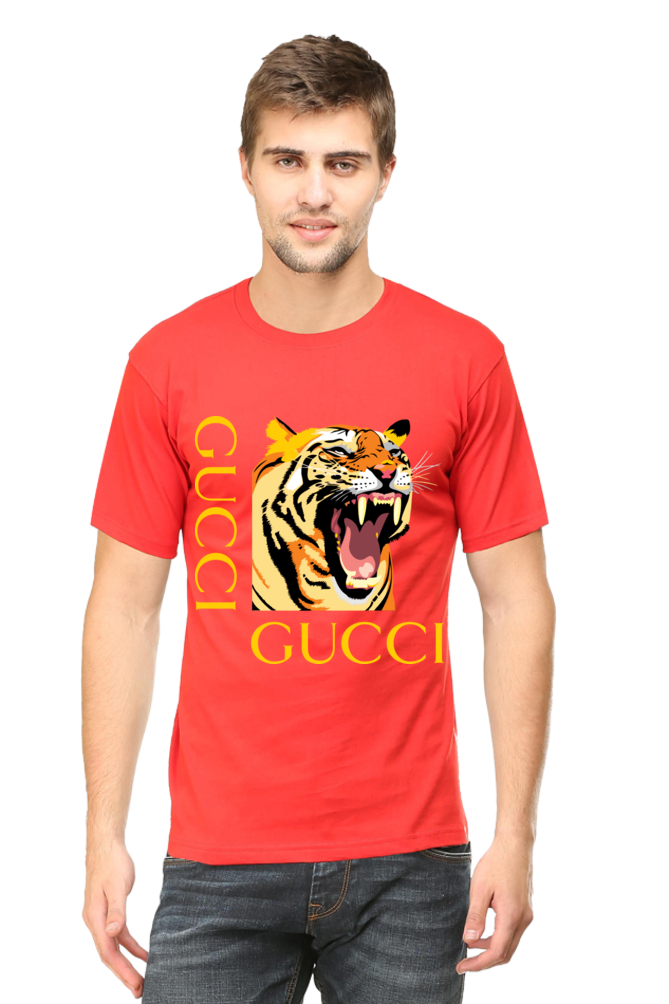 Classic Male Round Neck Half Sleeve Purple T-Shirt – Stylish & Comfortable - Image 3